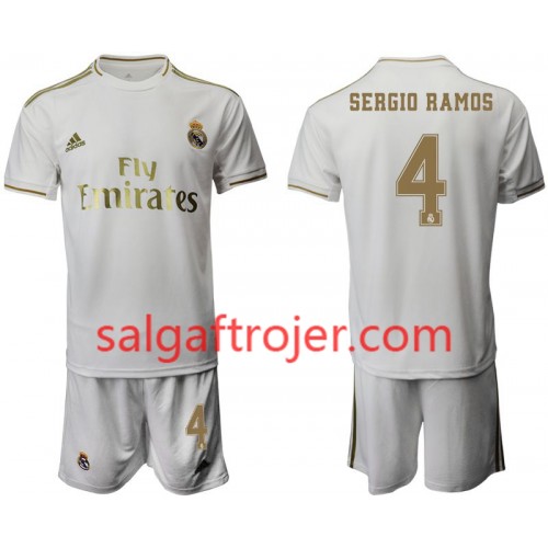 Real Madrid Fodboldtrøjer Sergio Ramos 4 Børn Hjemmebanesæt 2019/20 Kort ærmer Real Madrid Fodboldtrøjer Sergio Ramos 4 Børn Hjemmebanesæt 2019/20 Kort ærmer